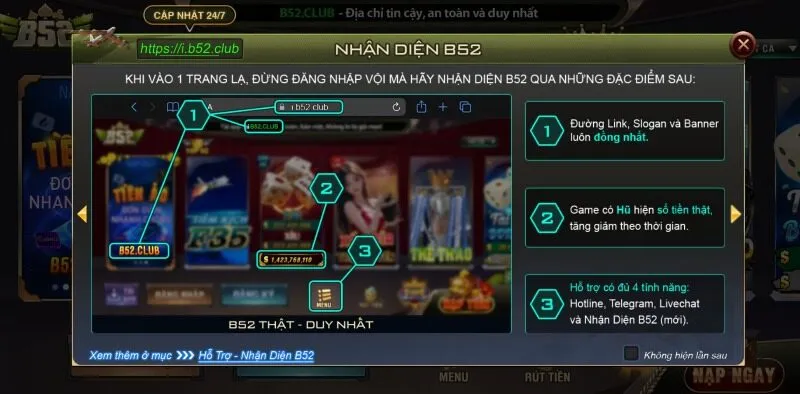 Các yếu tố giúp phân biệt B52 chính hãng và giả mạo